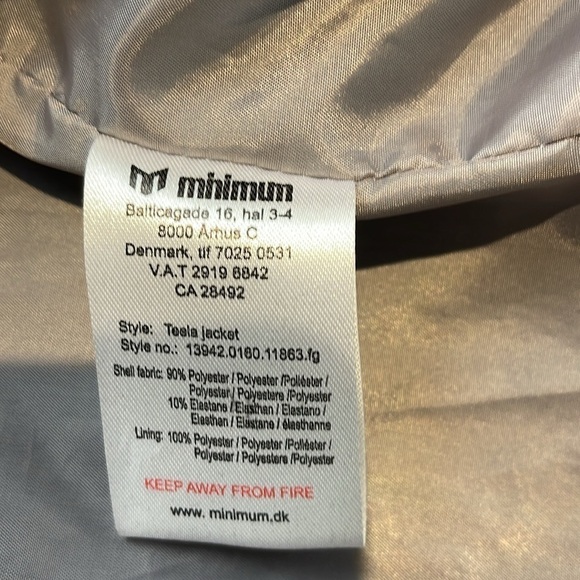 Minimum grey zip-up teela jacket size 36 - Picture 7 of 10